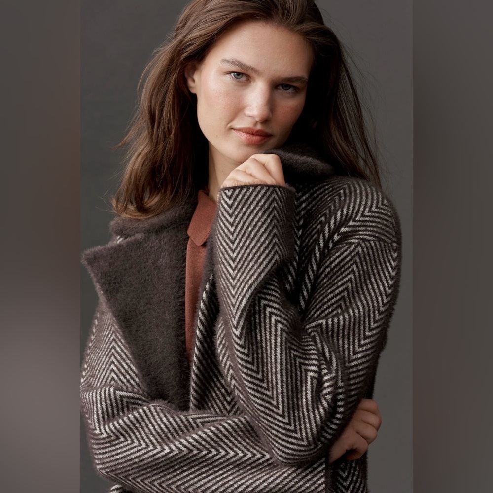 NVLT Chevron Knit Double-Breasted Blazer
In: Espresso Chevron - Picture 2 of 5